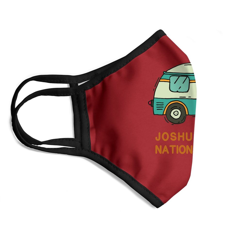 Joshua Tree National Park Desert Vintage Retro Camper Face Mask