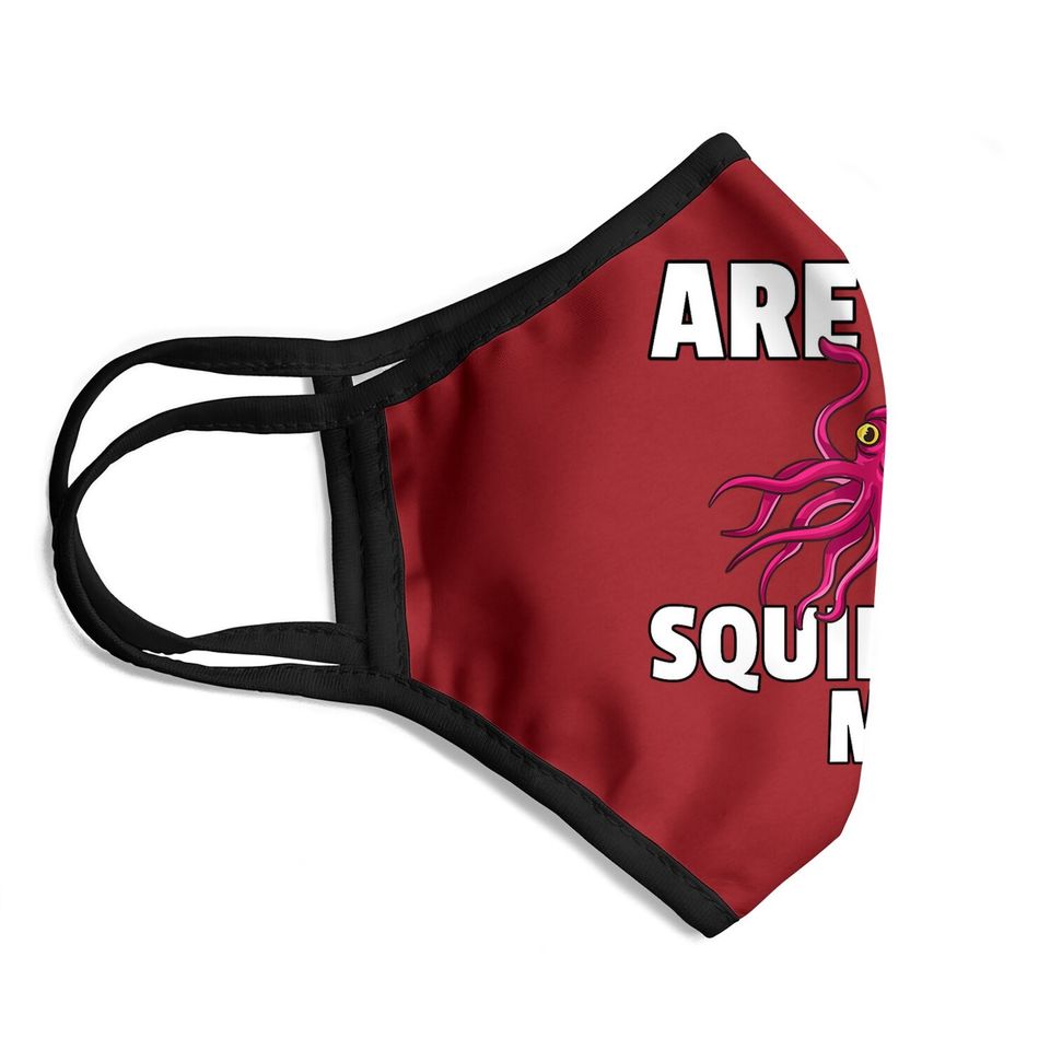 Are You Squidding Me Gift Squid Octopus Marine Biology Face Mask