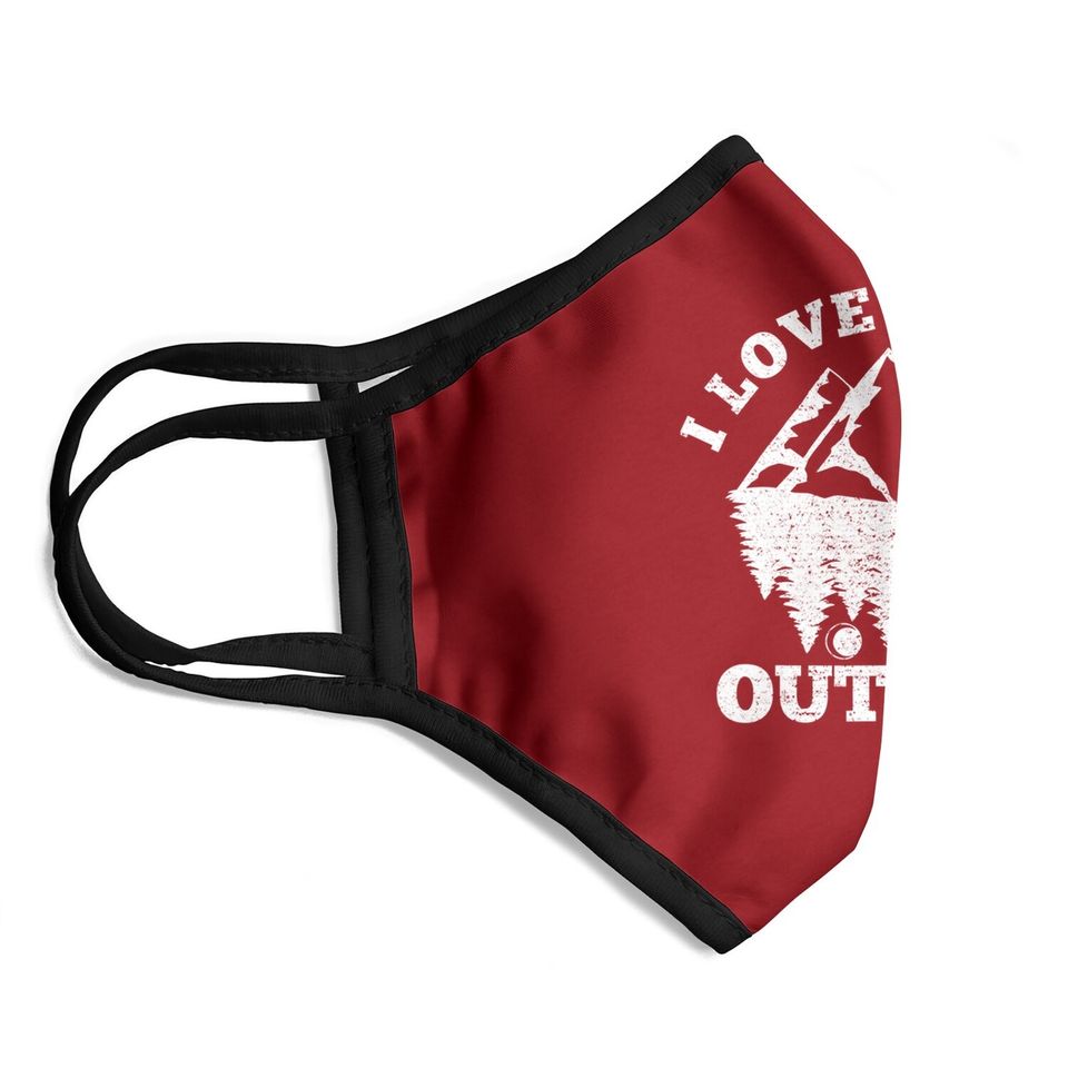 I Love Peeing Outside - Funny Hiking Camping Gift Outdoor Face Mask