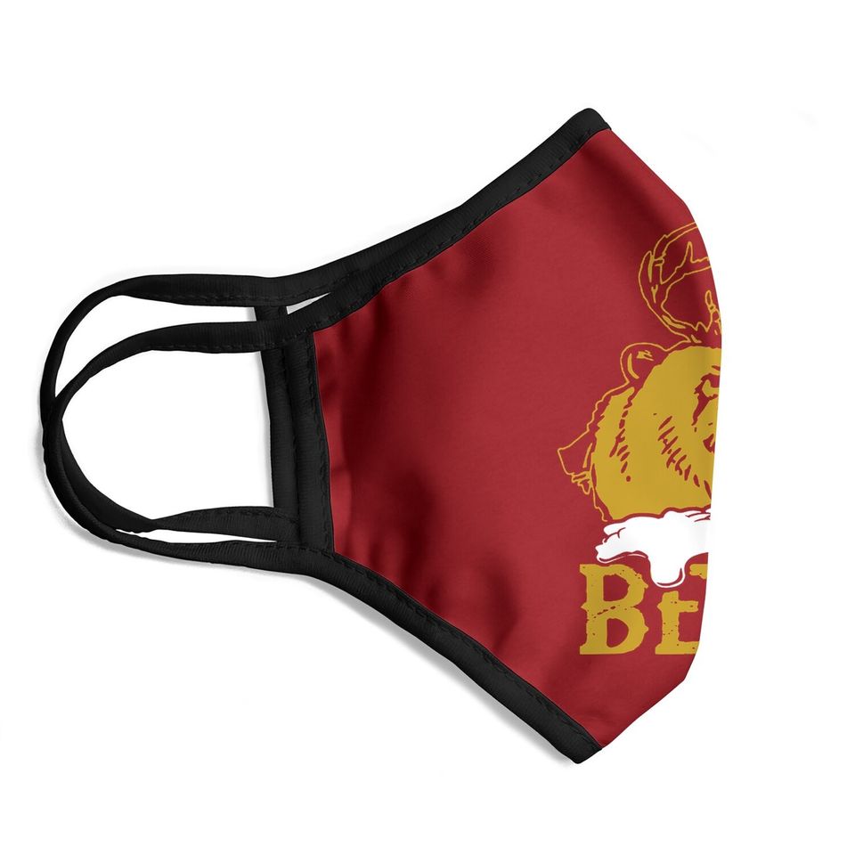 Beer Deer Bear Face Mask