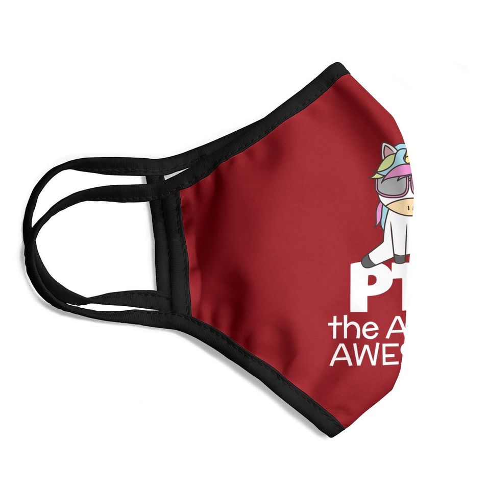 Pta Unicorn For Physical Therapist Pt Assistant Face Mask