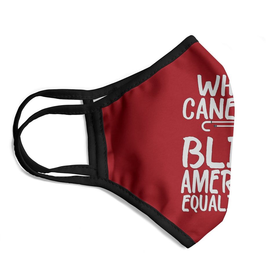 White Cane Safety Day - Blind And Low Vision Gift Face Mask