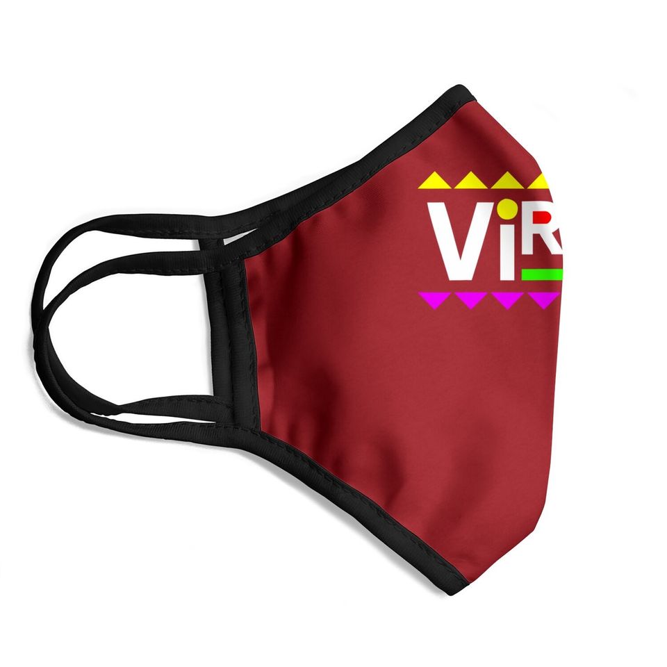 Virgo Zodiac Design 90s Style Face Mask