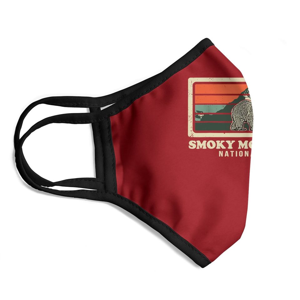 Great Smoky Mountains National Park Us Black Bears Vintage Face Mask