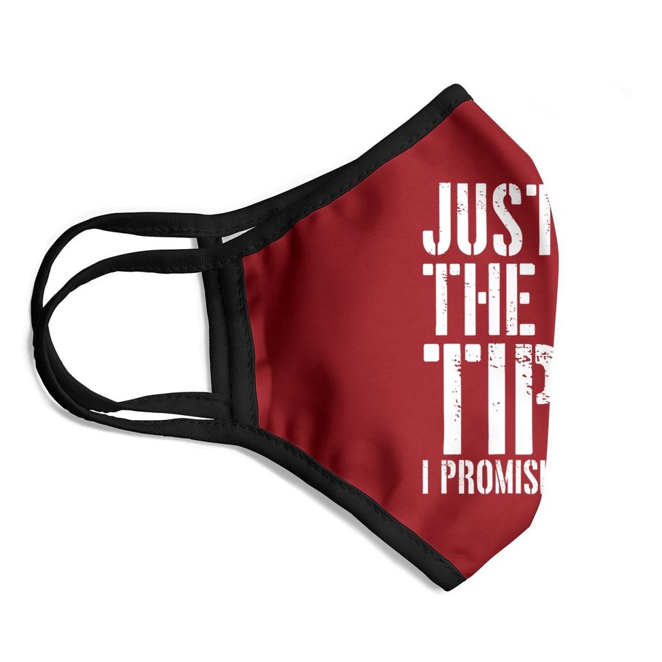 Just The Tip I Promise Bullet American Flag Face Mask