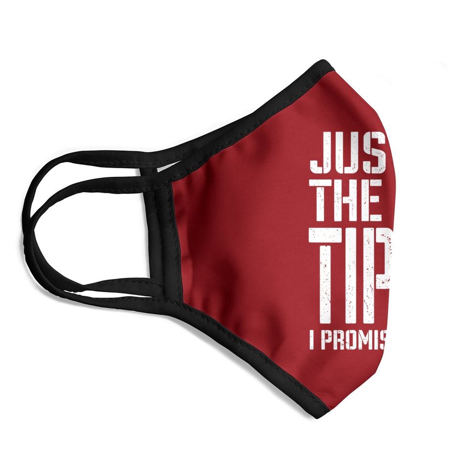 Just The Tip I Promise Bullet American Flag Face Mask