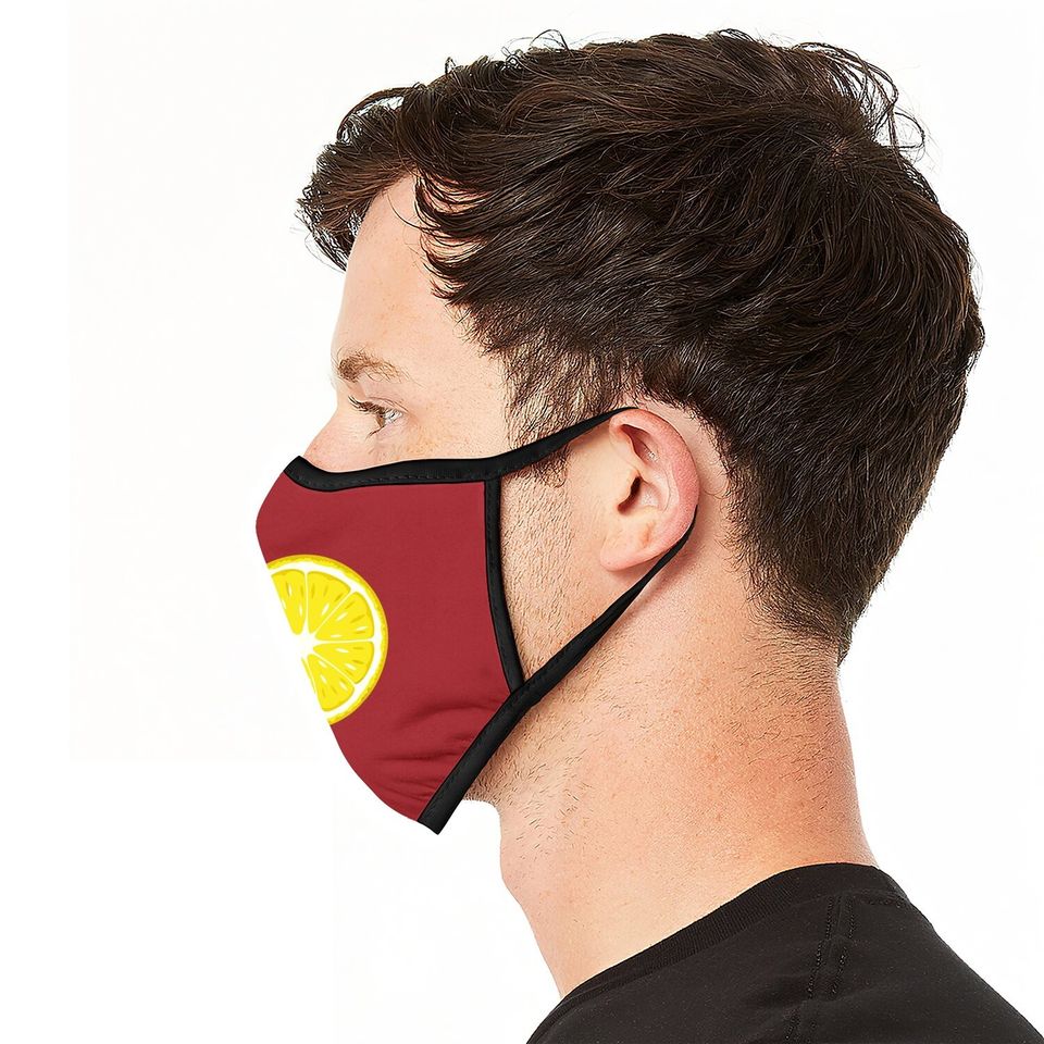 Lemon Costume Fruit Halloween Face Mask