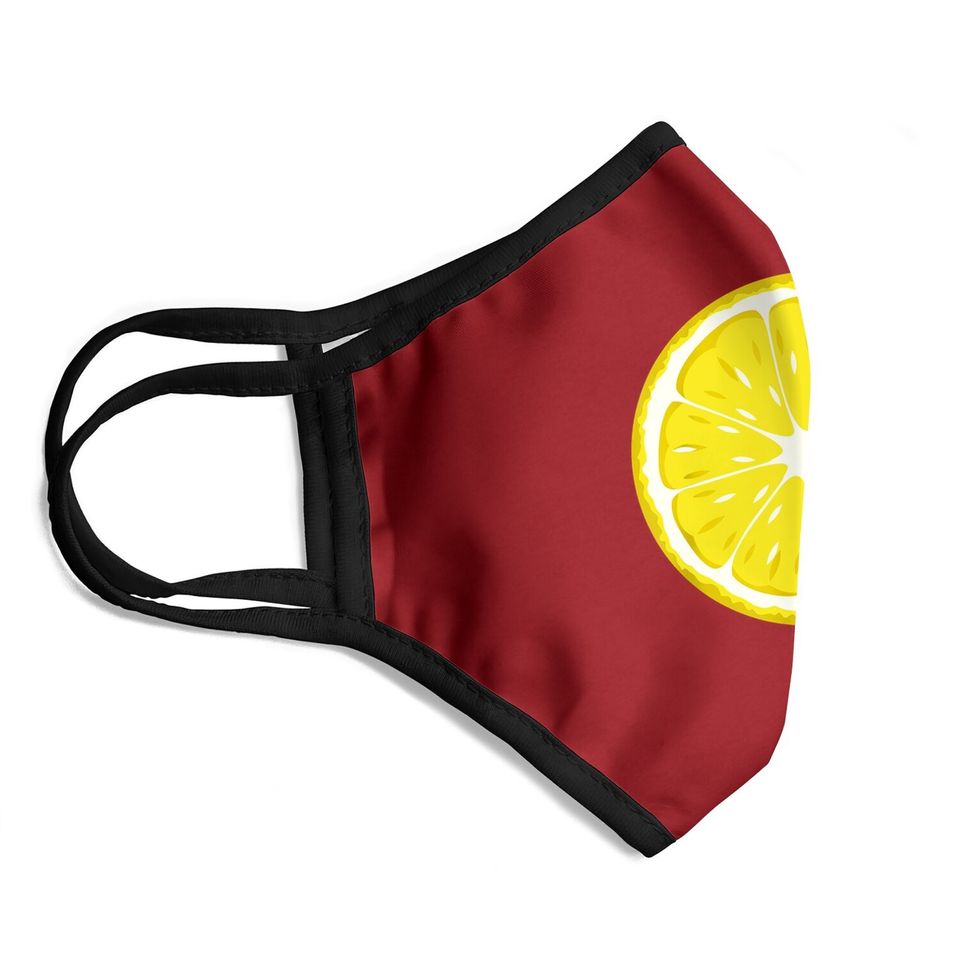 Lemon Costume Fruit Halloween Face Mask