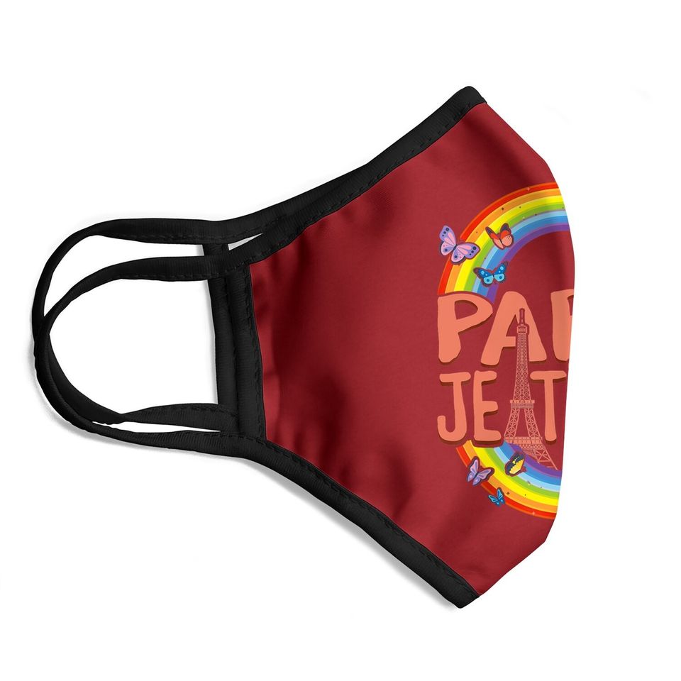Paris Je T'aime I Love Eiffel Tower Face Mask