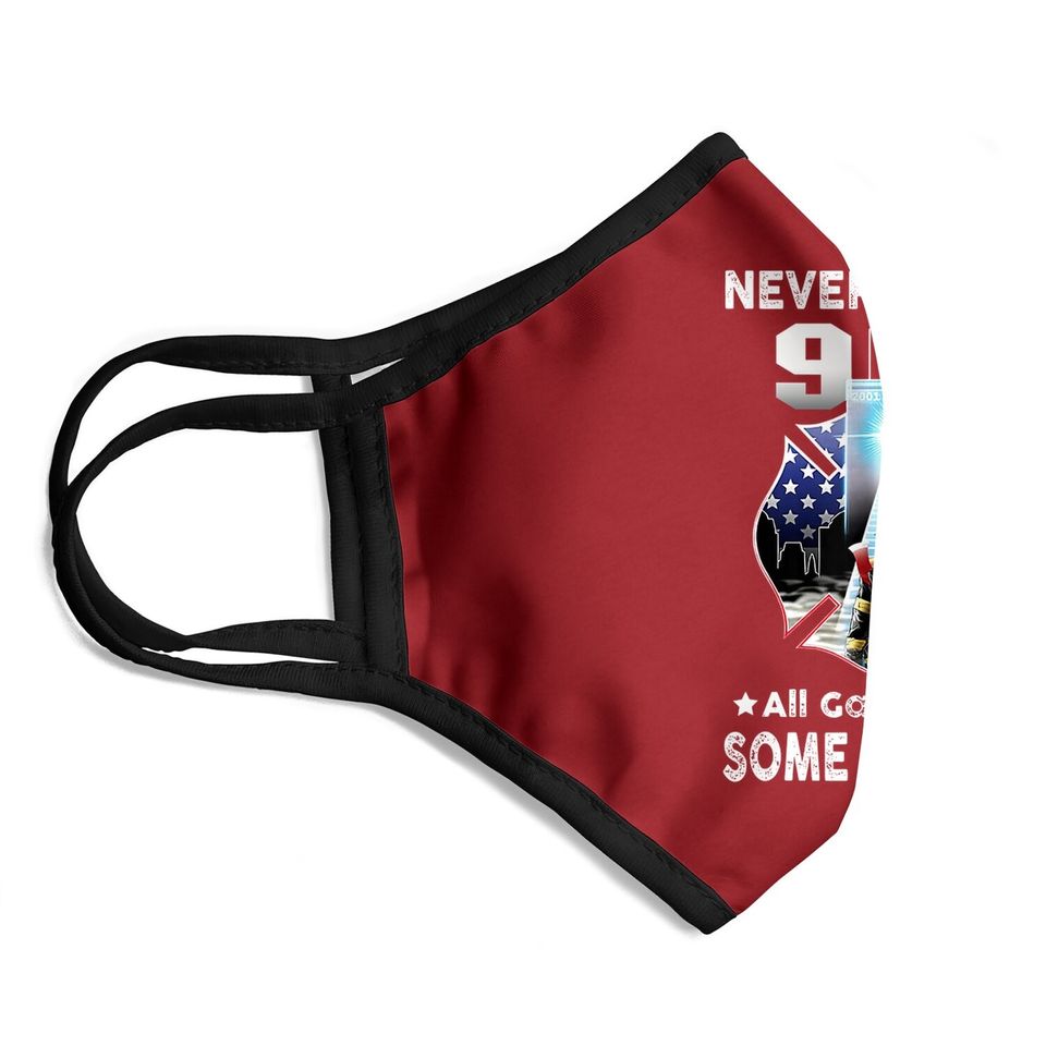 Never Forget 9-11-2001 20th Anniversary Face Mask