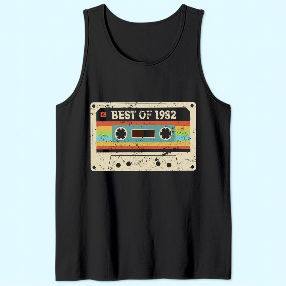 Best of 1982 Funny Vintage 39th Birthday Gift for Men Women Tank Top