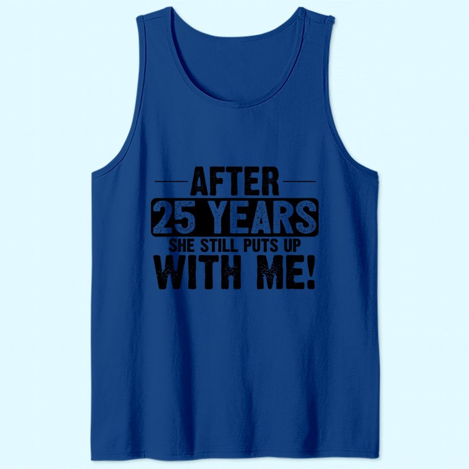 25th Anniversary 25 Years Marriage Husband Tank Top