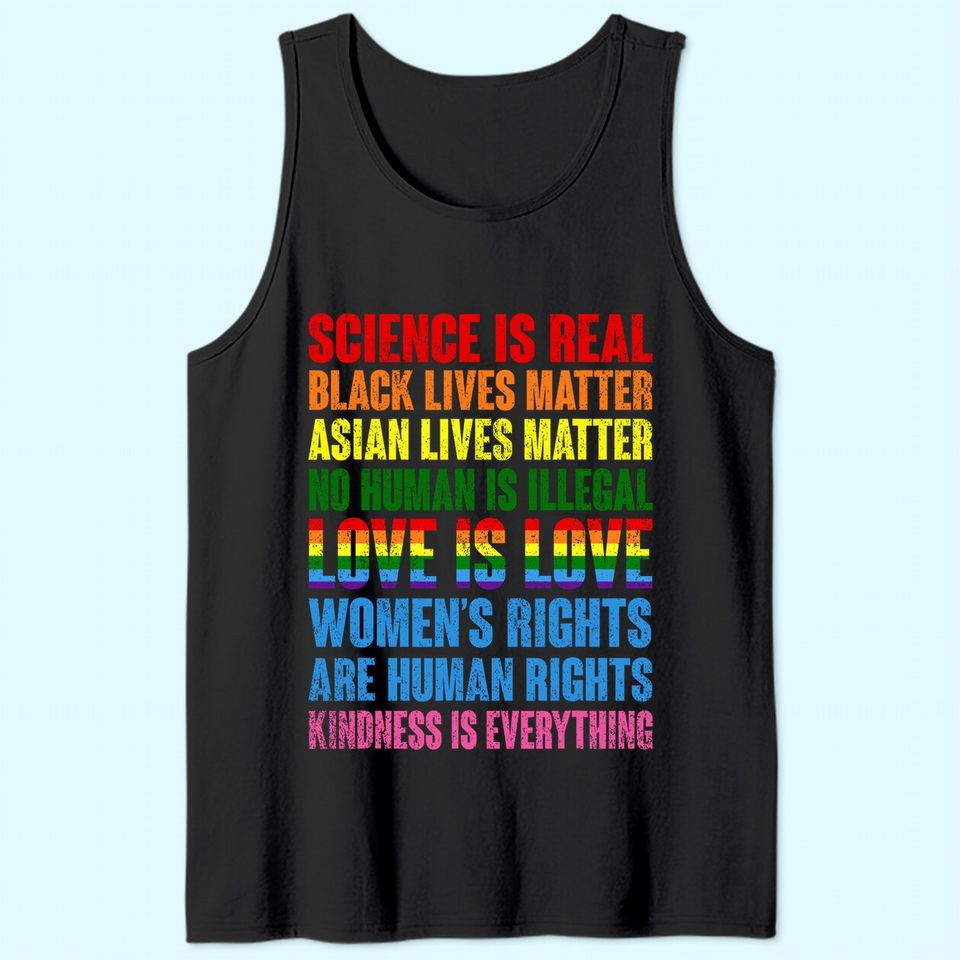 Stop Hate Asian Men's Tank Top Science Is Real Black Lives Matter