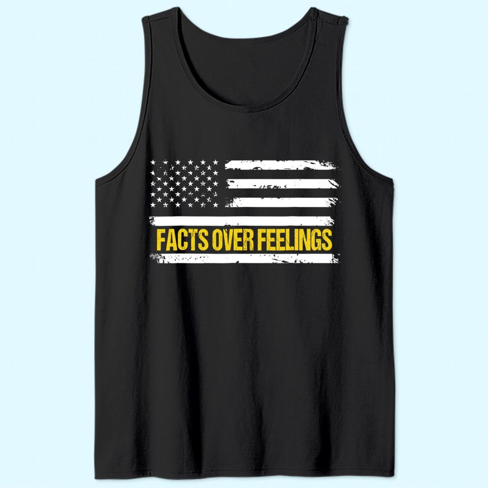 Republican Tank Top Facts Over Feelings For Conservatives