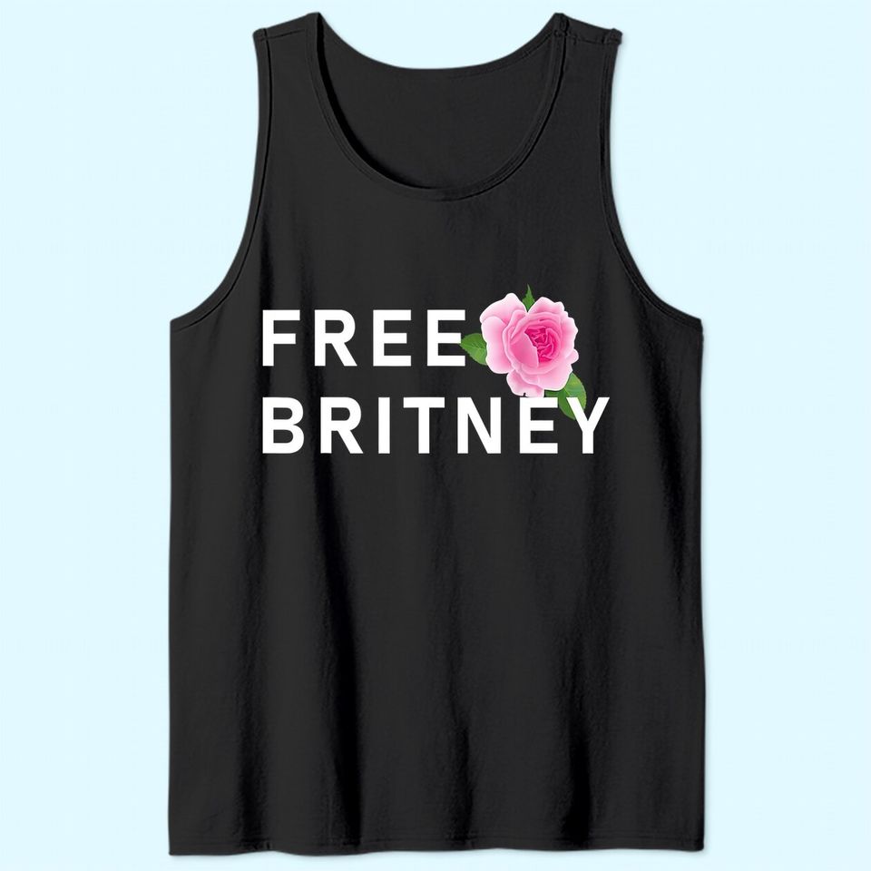 Free Britney Pink Rose Tank Top