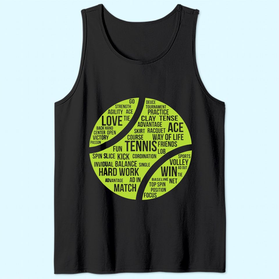 Tennis Quote Tank Top