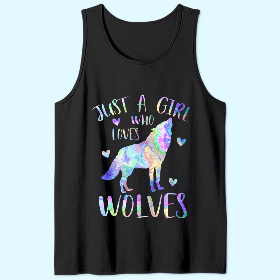 Just a Girl Who Loves Wolves Tank Top