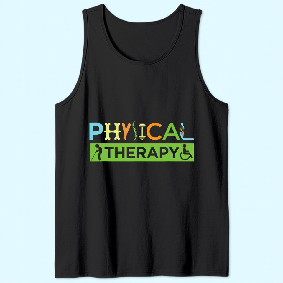 PT Physical Therapy Gift Therapist Month Tank Top