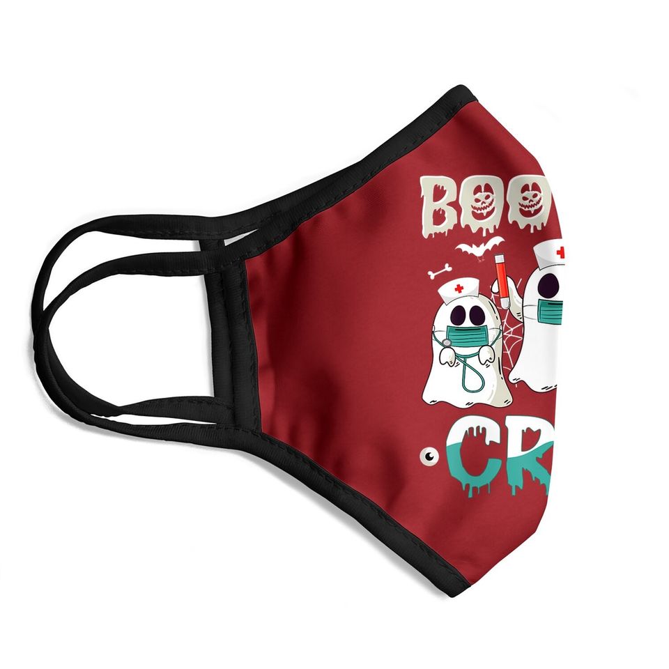 Boo Boo Crew Nurse Halloween Ghost Costume Matching Face Mask