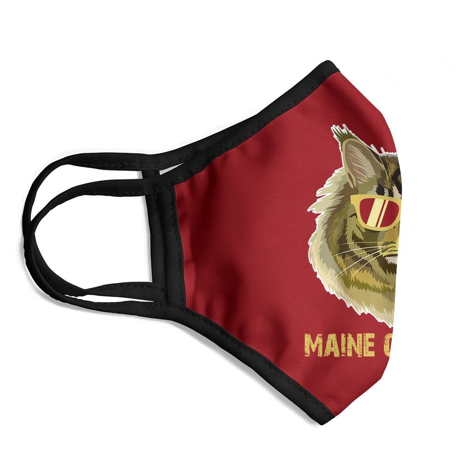 Maine Coon Dad Face Mask