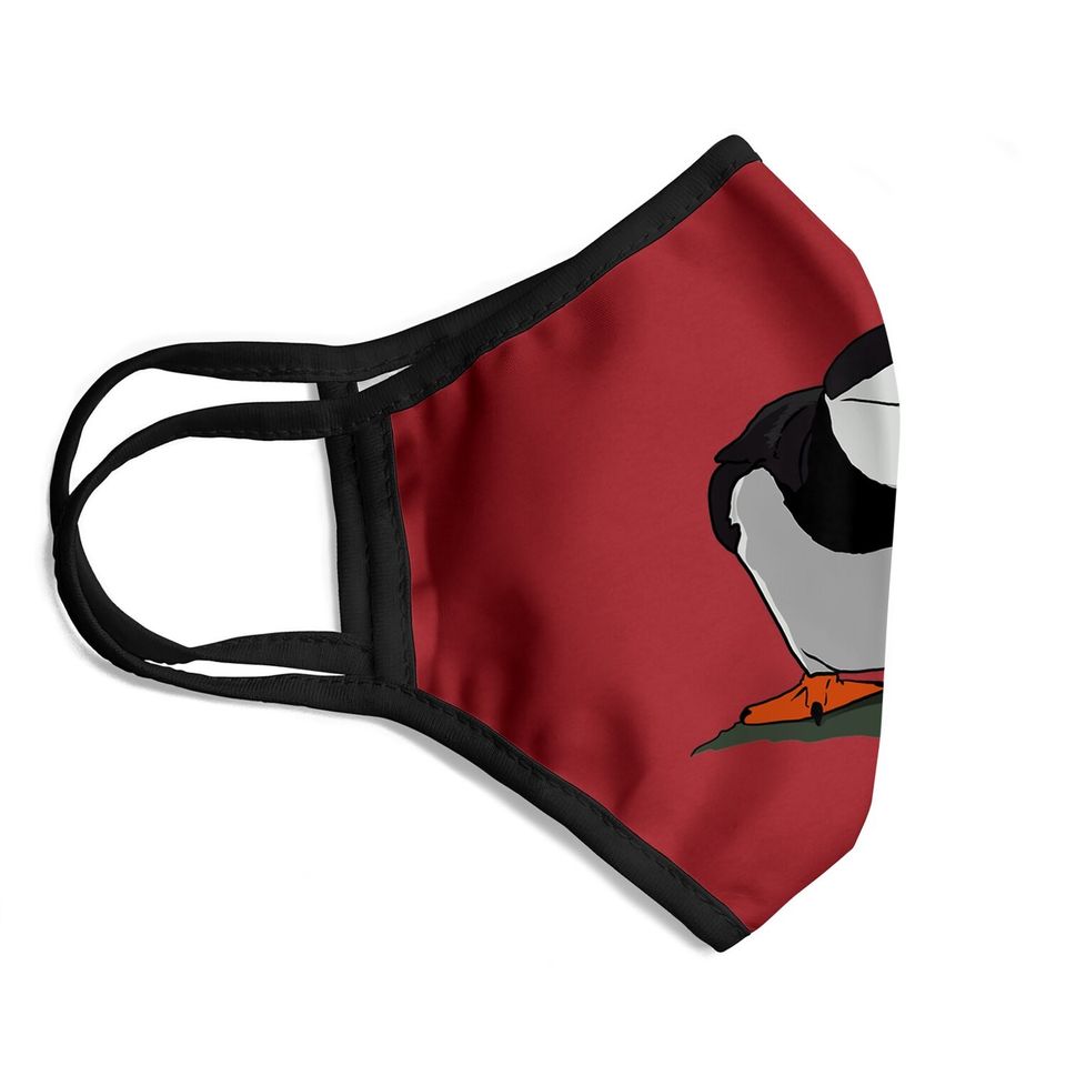 Puffin Baby For Puffin Seabirds Lovers Face Mask