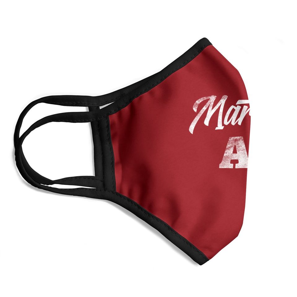 Just Married Wedding Bride Groom Face Mask