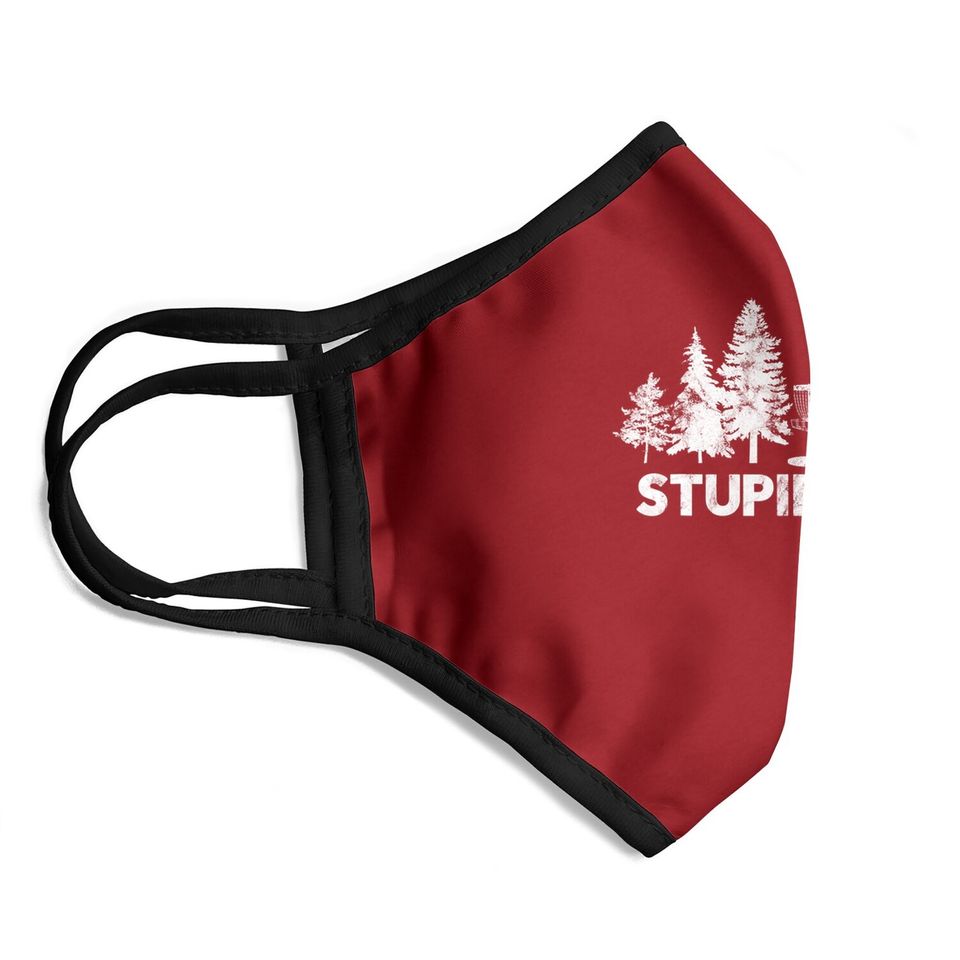 Funny Disc Golf Stupid Tree Face Mask