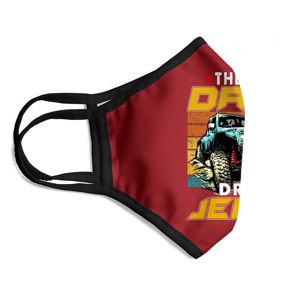The Best Dads Drive Jeep Off-range Face Mask