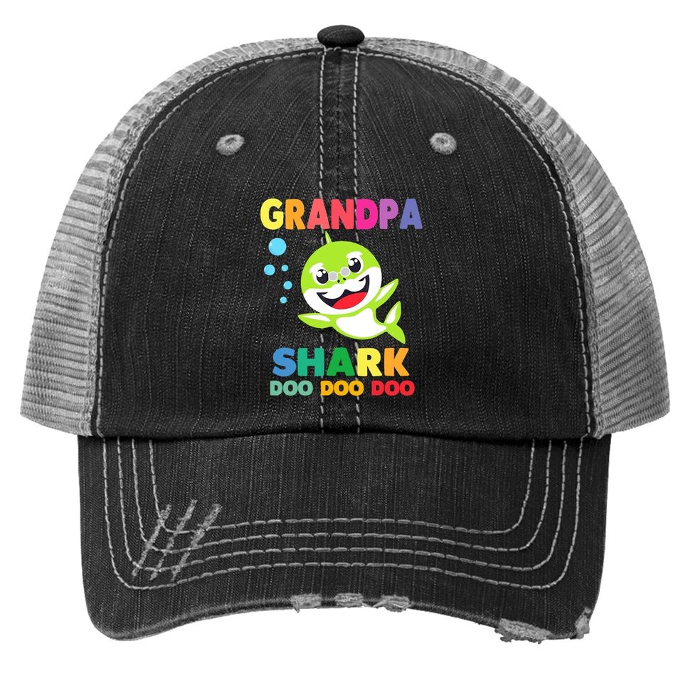 Trucker Hat Grandpa Shark