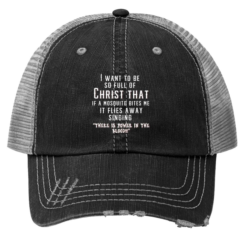Christ Christian Mosquito Joke Trucker Hat
