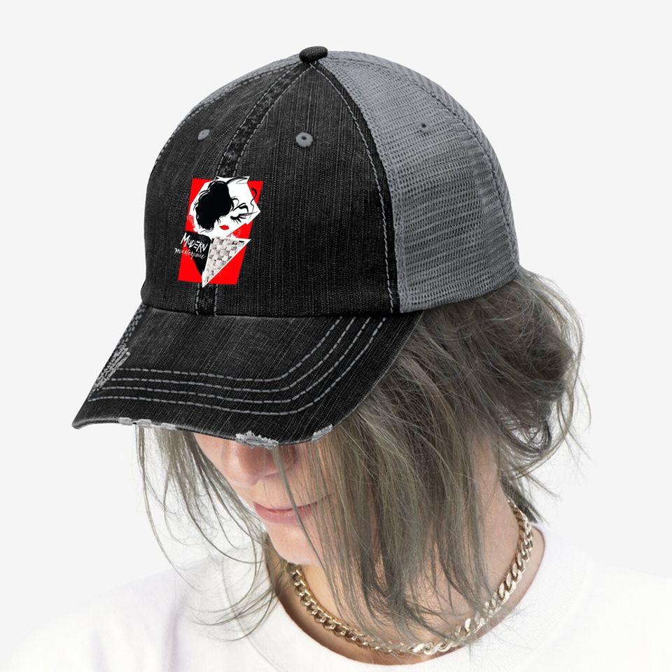 Cruella Modern Masterpiece Collage Trucker Hat