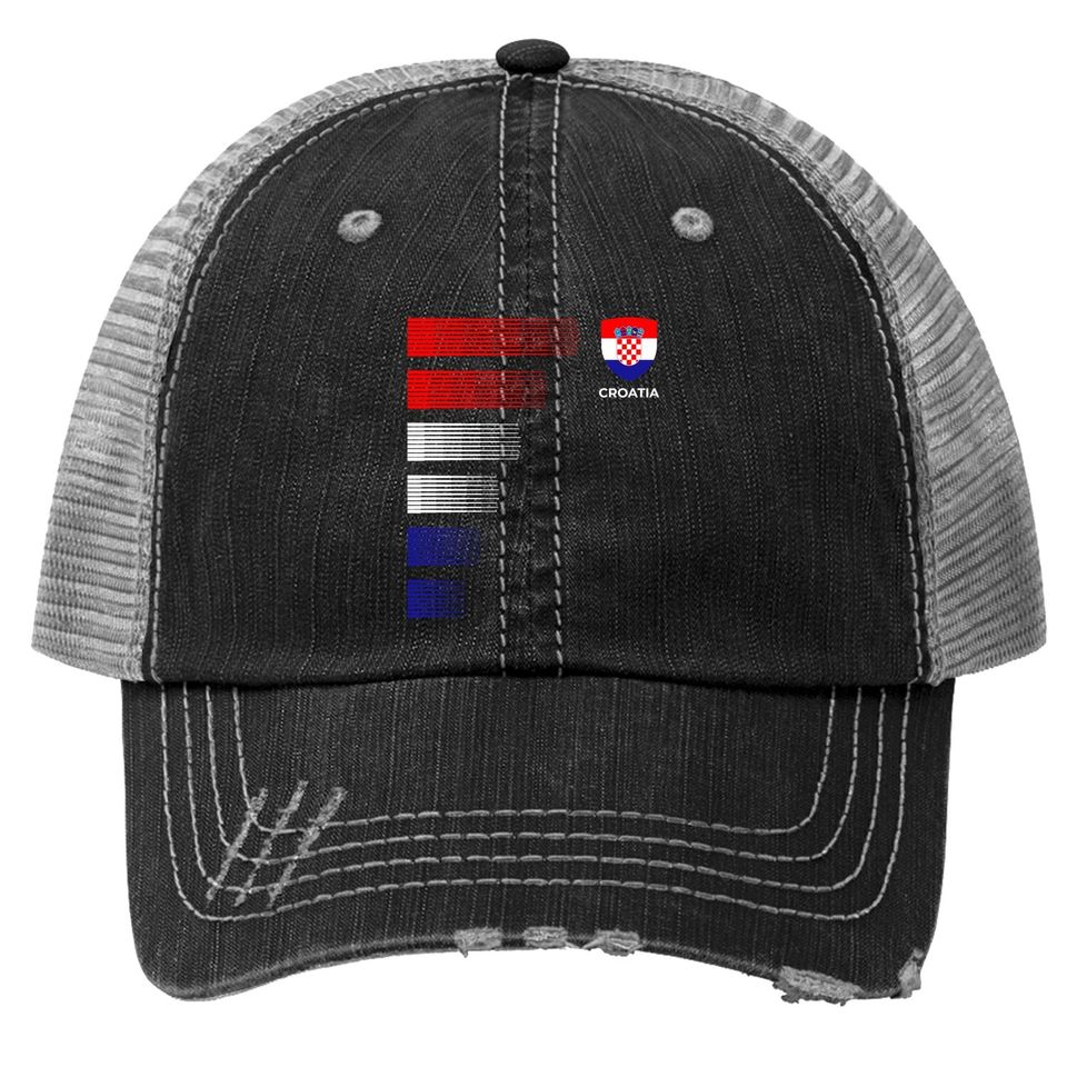Croatia Football Jersey Trucker Hat
