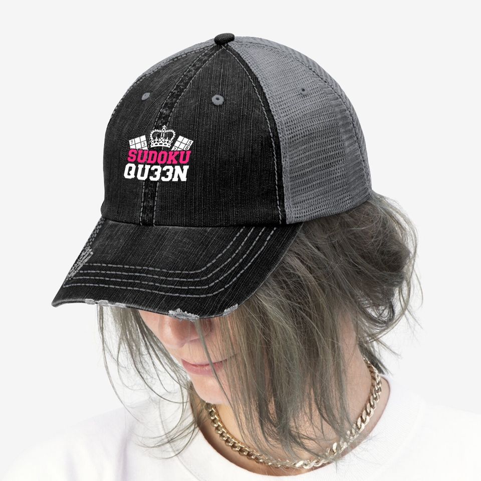 Sudoku Queen Trucker Hat