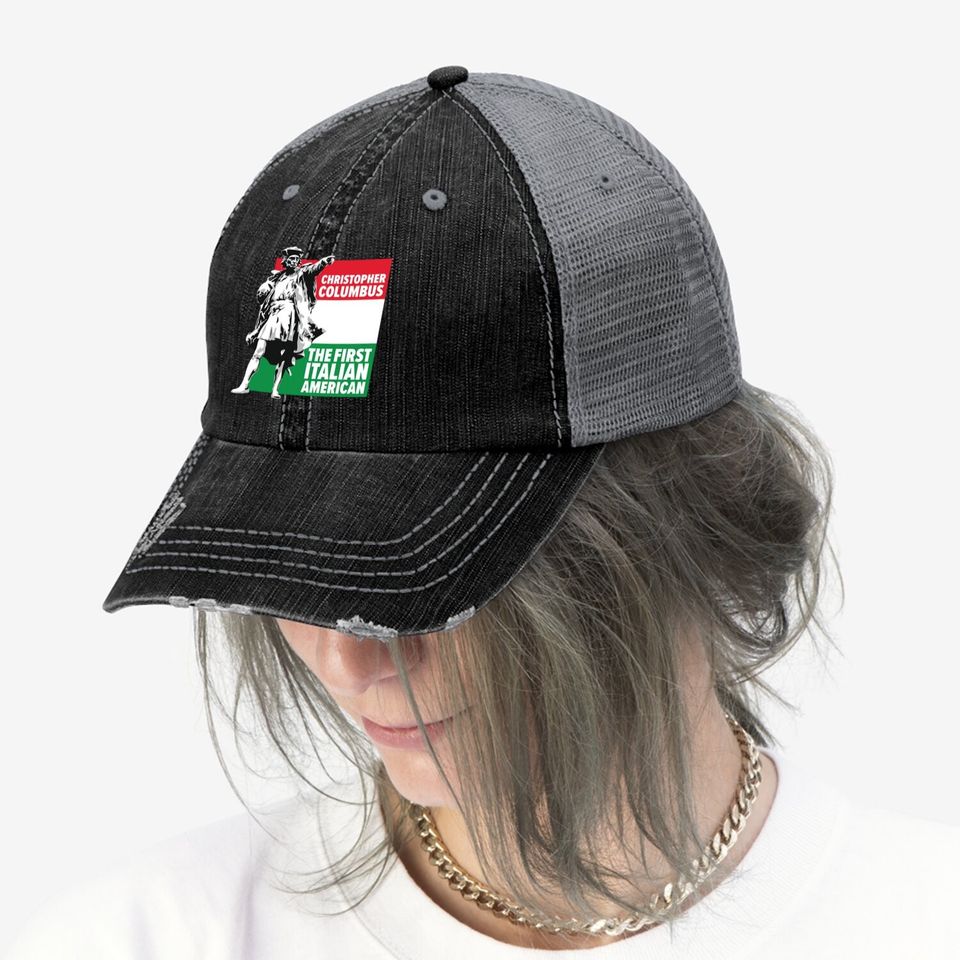 Save Columbus Day Trucker Hat