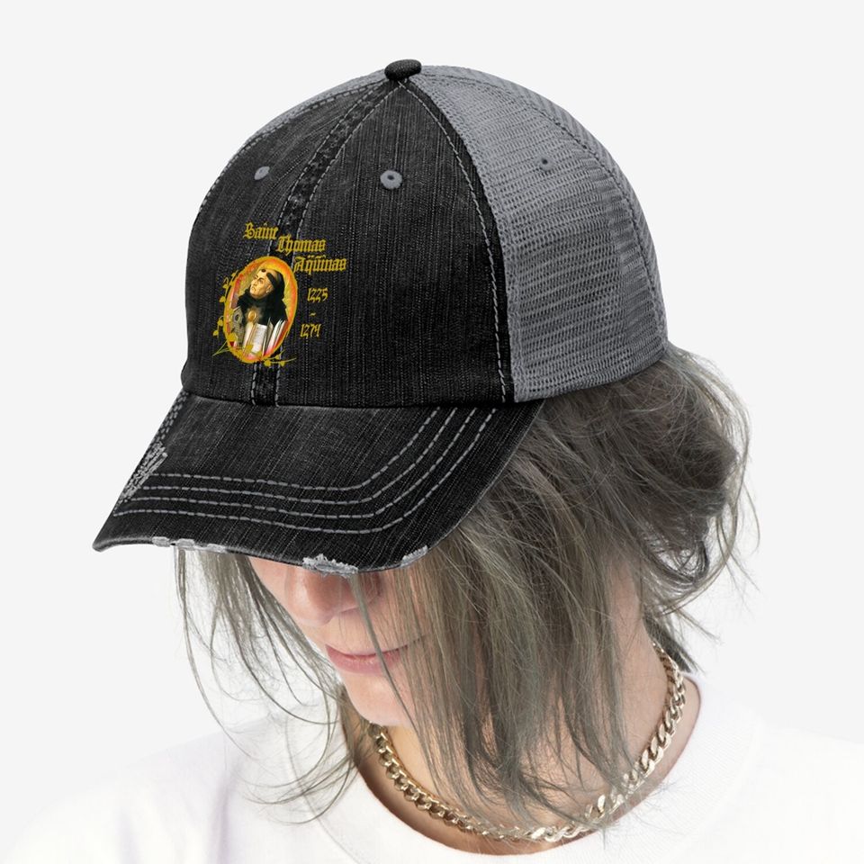 St Thomas Aquinas Catholic Trucker Hat