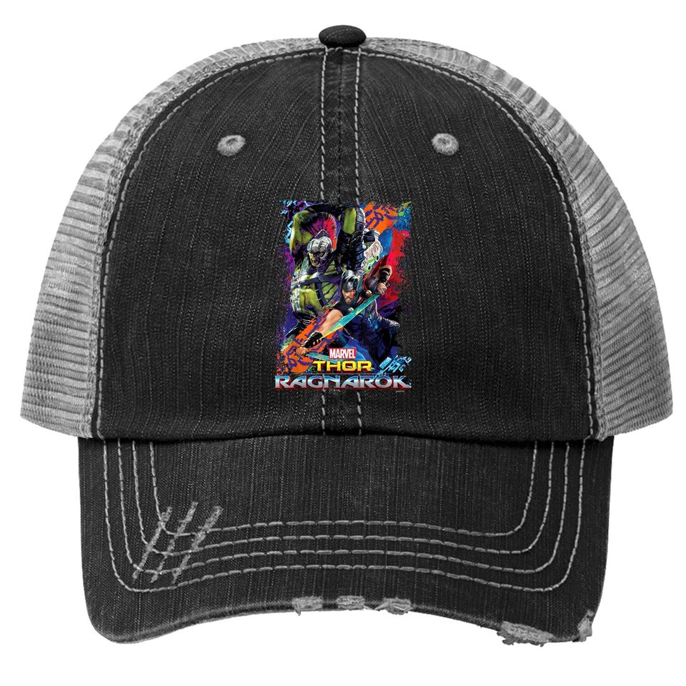 Marvel Thor Ragnarok Hulk Neon Pop Trucker Hat