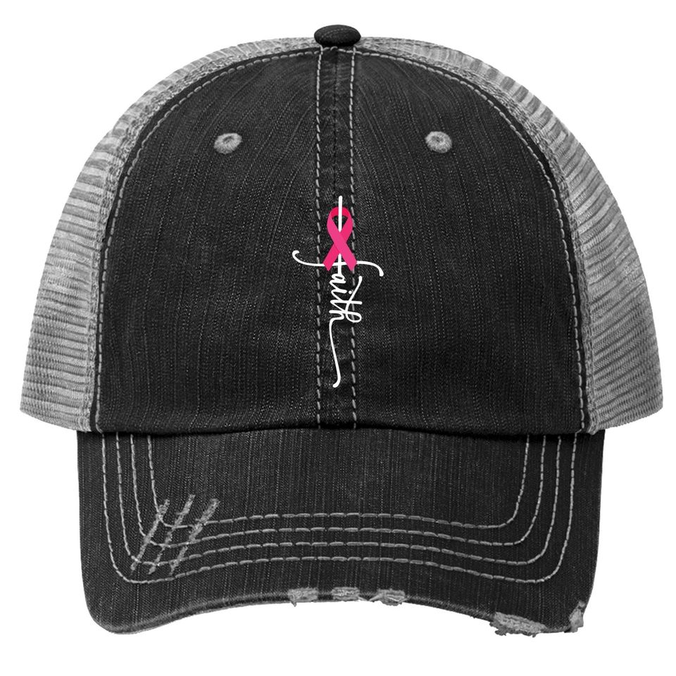 Breast Cancer Faith Breast Cancer Awareness Trucker Hat