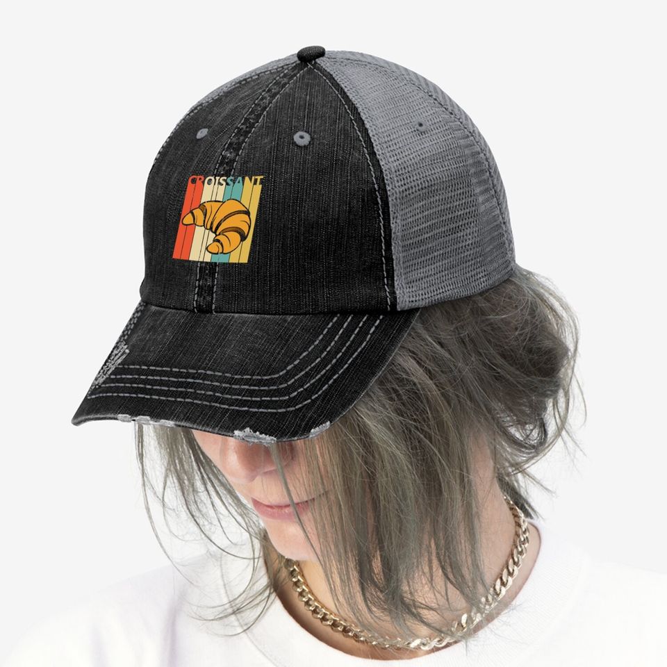 Vintage Croissant Trucker Hat
