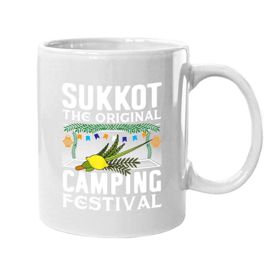 Sukkot The Original Camping Festival Sukkah Jewish Holiday Coffee Mug