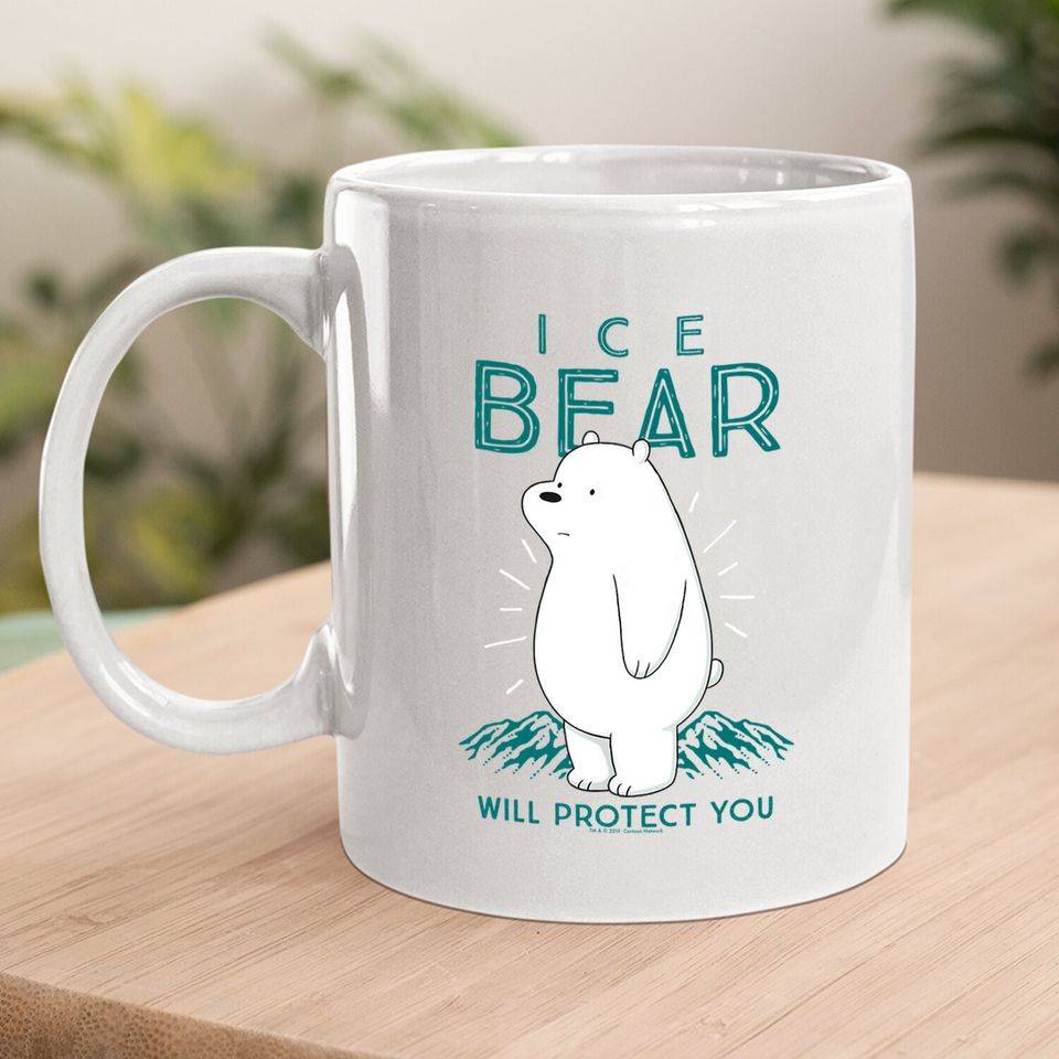 Cn We Bare Bears Ice Bear Will Protect You Coffee Mug