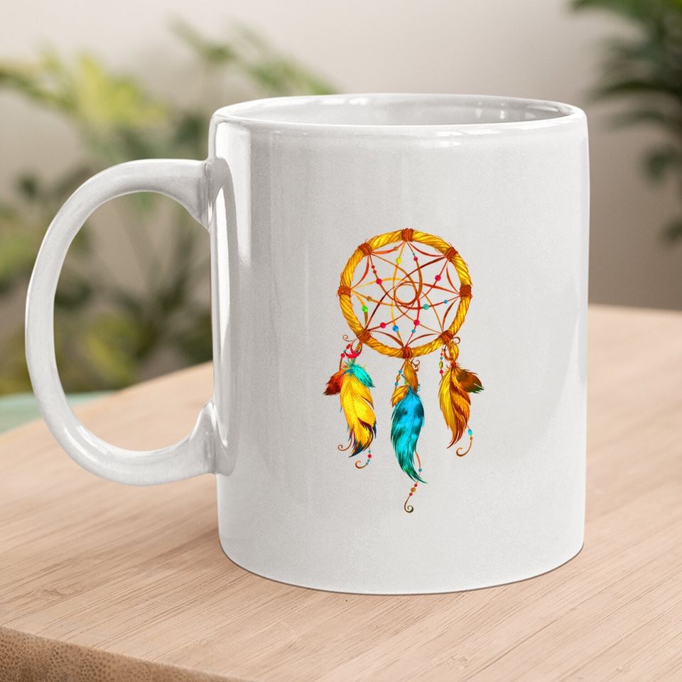 Native American Dreamcatcher Feather Coffee Mug