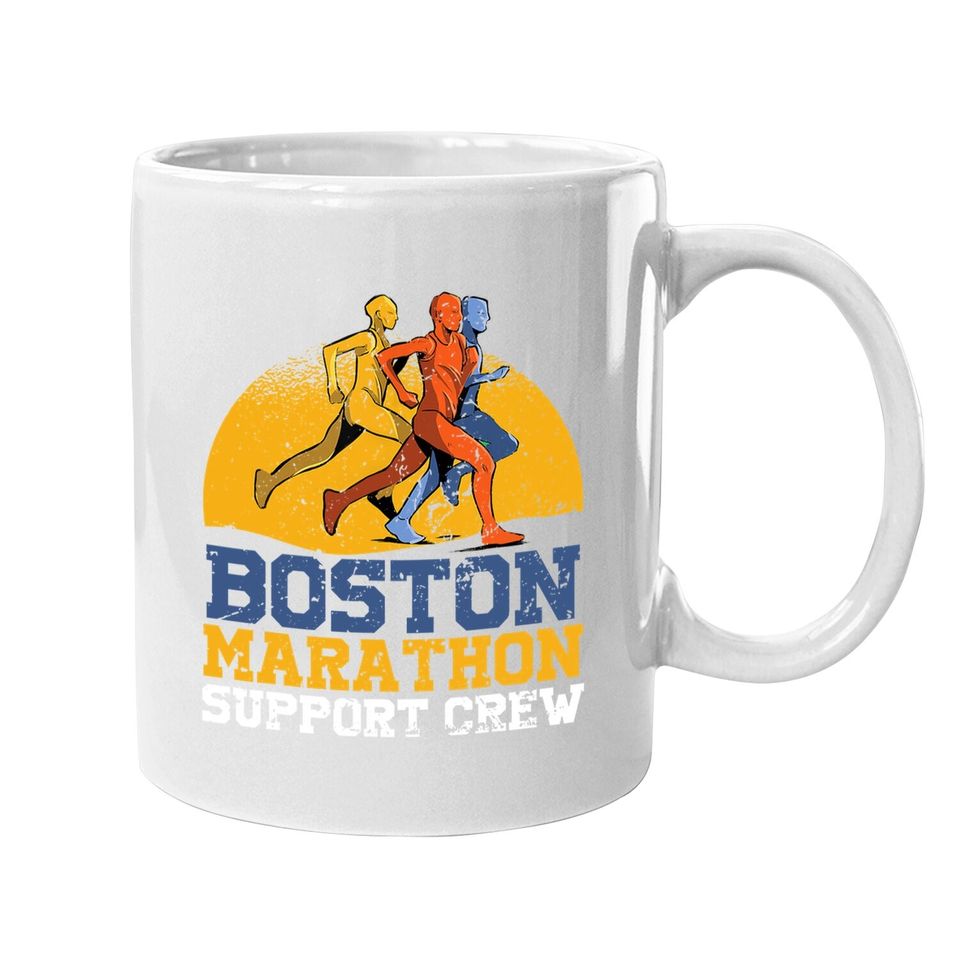 Boston 2021 Marathon Runner 26.2 Miles Support Crew Coffee Mug