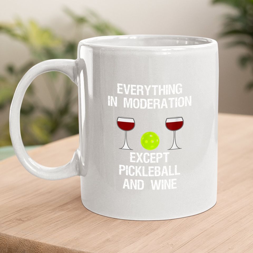 Pickleball Wine Coffee Mug
