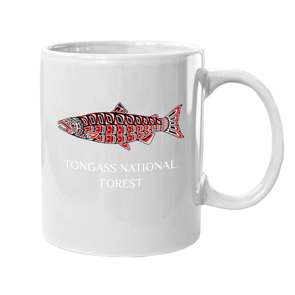 Tongass National Forest, Alaska Native American Coho Salmon Coffee Mug