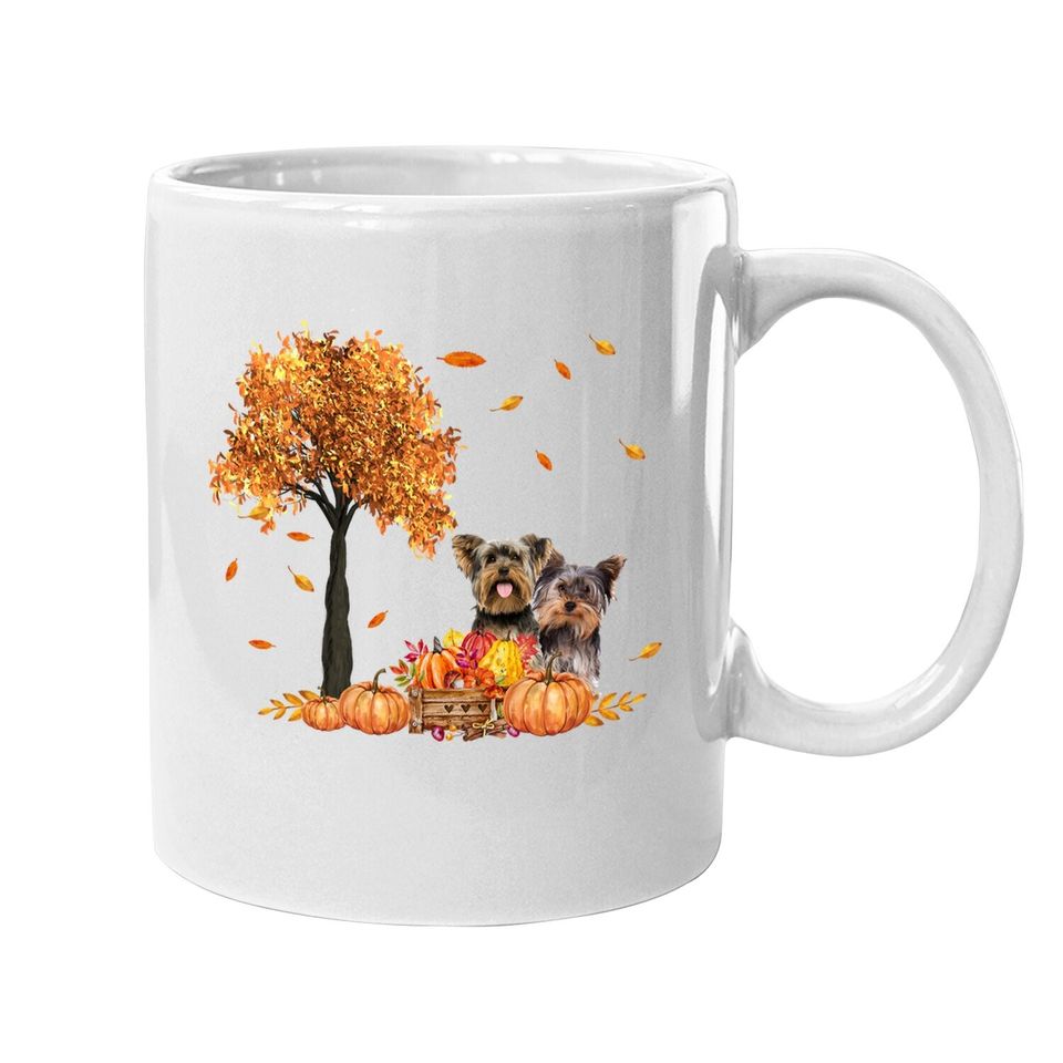 Autumn Leaf Fall Dog Lover Coffee Mug