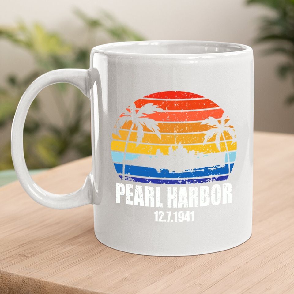 Vintage Pearl Harbor Sunset 80th Anniversary Coffee Mug