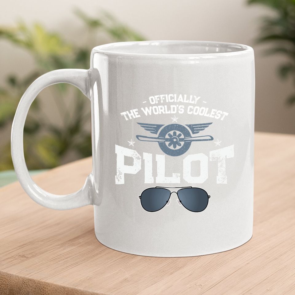 ly The World's Coolest Pilot Civil Aviation Flight Coffee Mug