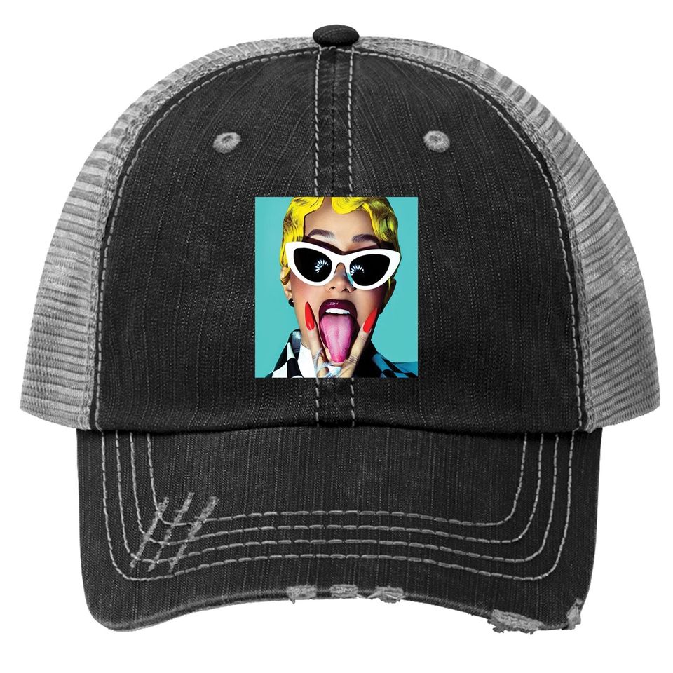 Cardi B Album Cover Drag Queen Cool Trucker Hat