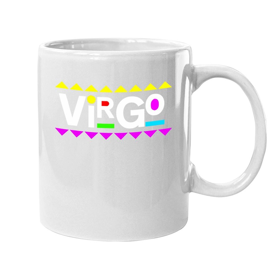 Virgo Zodiac Design 90s Style Coffee Mug