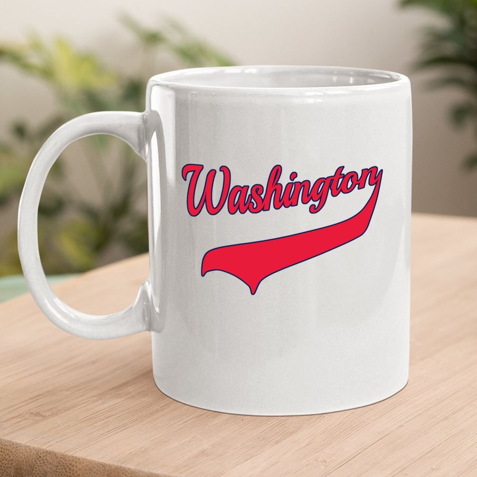 College University Style Washington National Baseball Coffee Mug